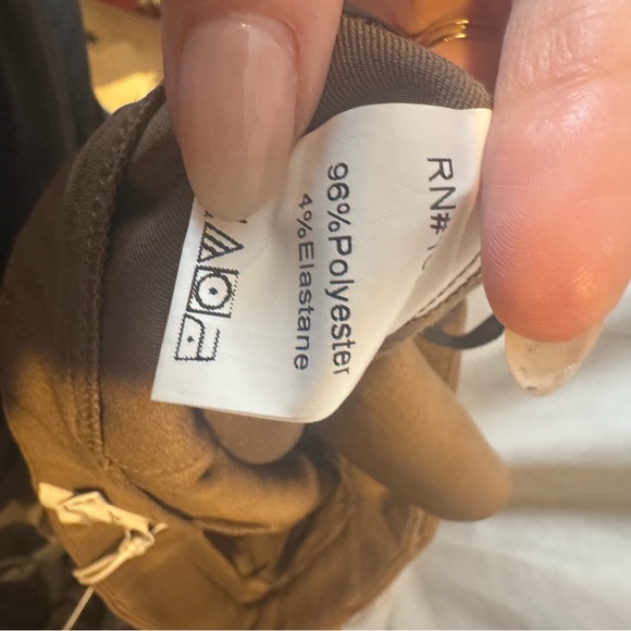 Princess Polly Archer Pants Brown Lower‎ Impact - Picture 9 of 10